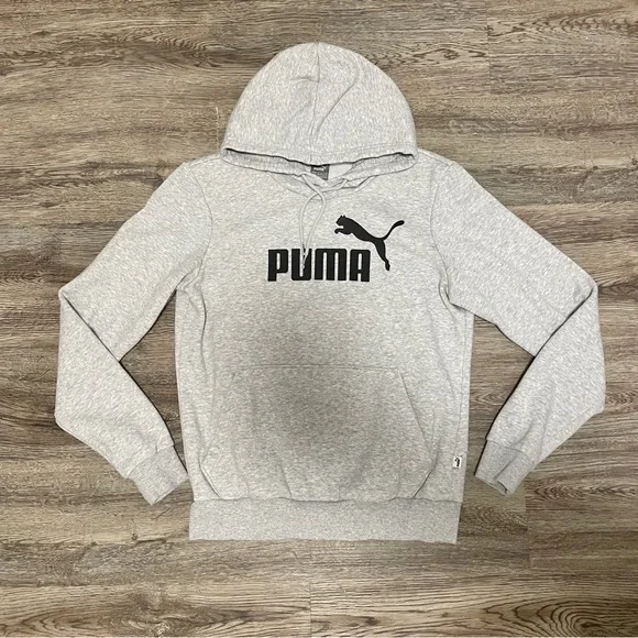 Puma Essentials Hoodie - Heather Gray - M - Picture 2 of 4